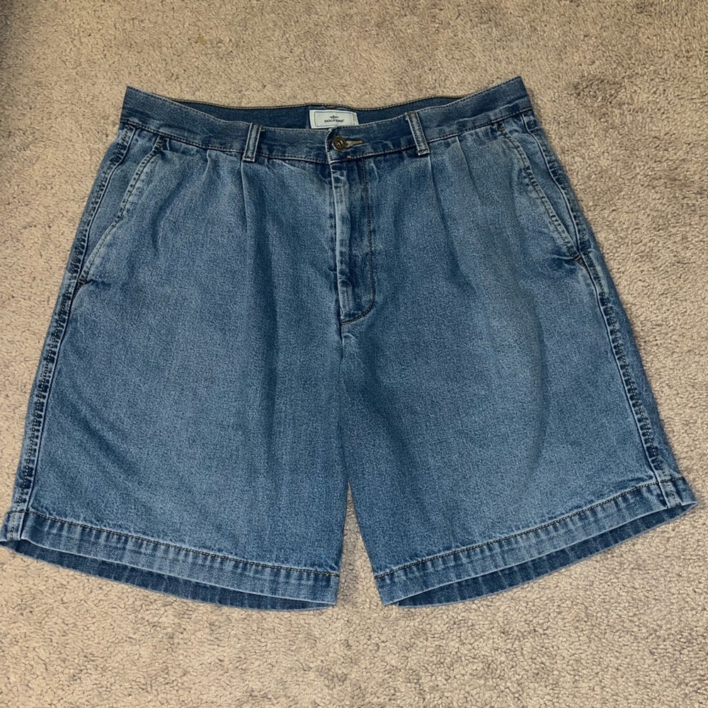 Dockers Pleated Jean Shorts